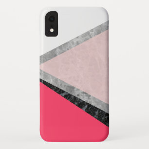Chic Marble Layered Geometric iPhone XR Case