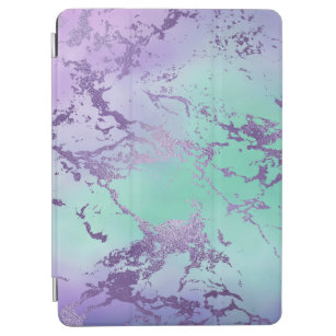 Chic Marble   Violet Lavender Purple Mint Green iPad Air Cover