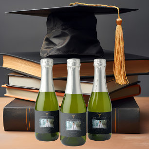 Chic Medical School Graduation Party Favour Mini Sparkling Wine Label