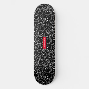 Chic Melting Smiling Face   Smile Pattern Skateboard