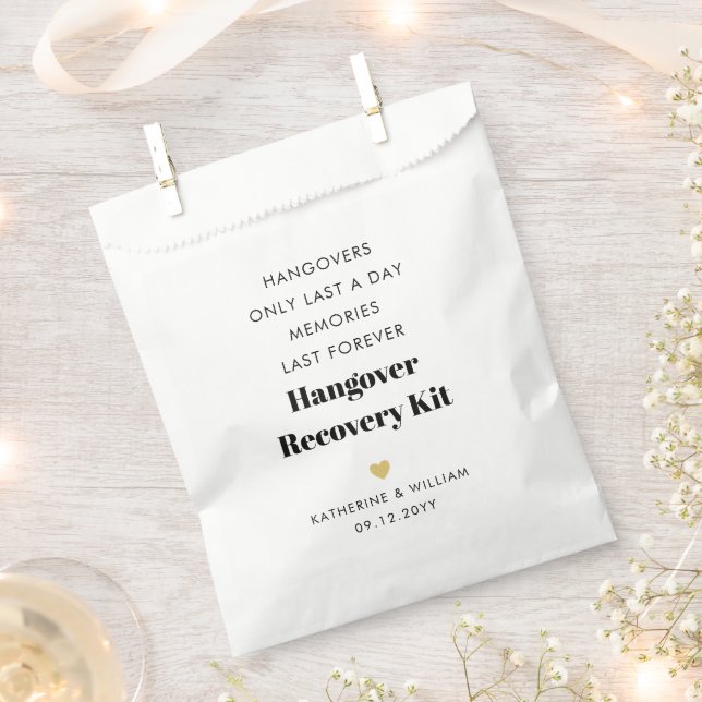  Chic Memories Last Forever Hangover Recovery Kit Favour Bag (Clipped)