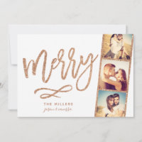 Chic Merry Glitter Photo Booth Film Strip Holiday