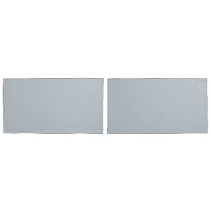 Chic Metallic Silver Pillow Case in King Size
