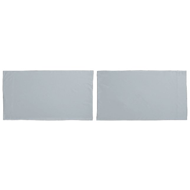 Chic Metallic Silver Pillow Case in King Size (Front-Set)