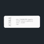 Chic Minimal Black Joyful Christmas Return Address Label<br><div class="desc">Shine bright this holiday season with our Chic Minimal Black Joyful Christmas Return Address labels! With chic black joyful lettering adorned with clean, modern lines, our labels will make sure your cards look perfectly polished. Add a special touch and make your holiday greetings stand out with this delightful design. Perfect...</div>