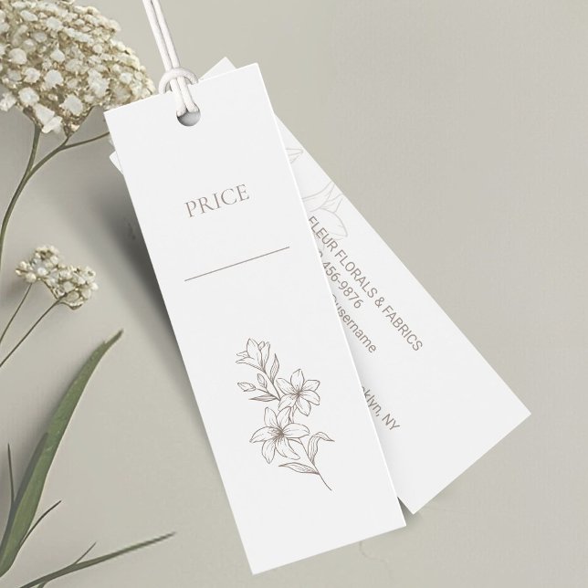 Chic Minimal Floral Price Tags (Creator Uploaded)