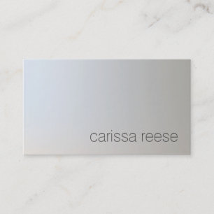 Chic Minimal Light Grey Business Card
