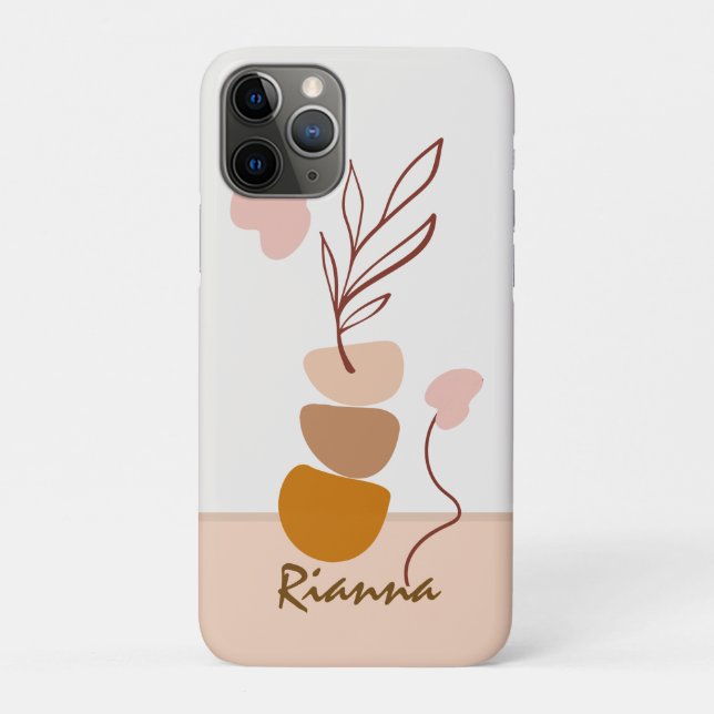 Chic Minimal Modern Abstract Case-Mate iPhone Case (Back)