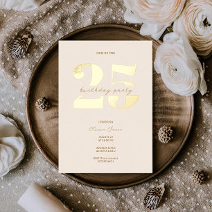 Chic minimalist 25th birthday