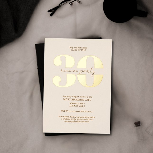 Chic minimalist 30 year classic reunion (Creator Uploaded)