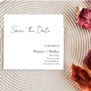 CHIC Minimalist Elegance Save The Date