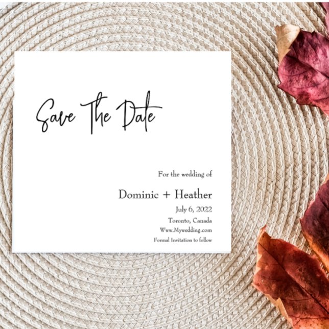 CHIC Minimalist Elegance Save The Date (Creator Uploaded)