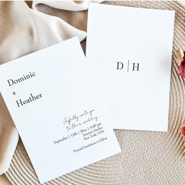 CHIC Minimalist Elegance Wedding Invitation (Creator Uploaded)