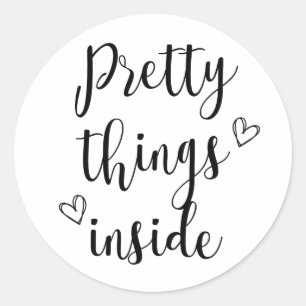 Chic, Minimalist Pretty Things Inside Sticker