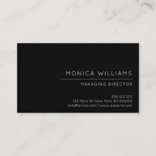 Chic Minimalist Professional Business Card