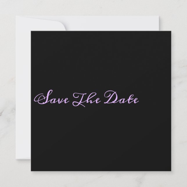 Chic Minimalist Save The Date (Front)