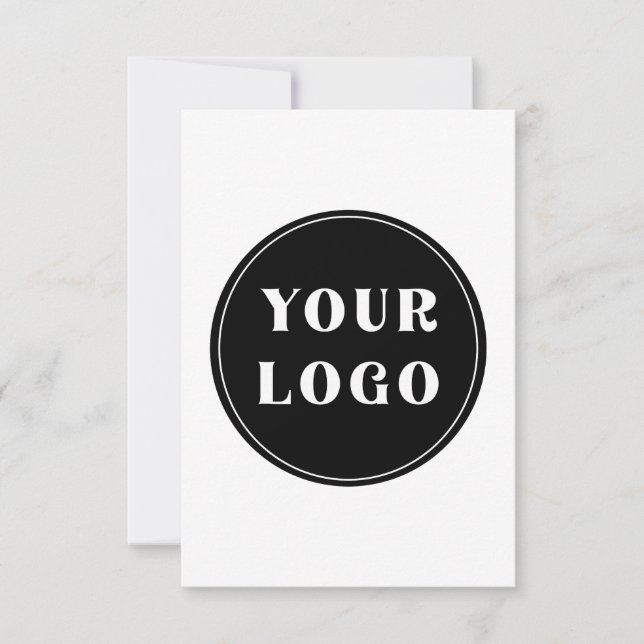 Chic, Minimalist, Stylish & Customisable Thank You Card (Front)