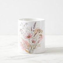 Chic Minimalist Wildflower Birth day Gift Art
