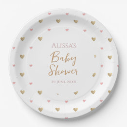 Chic Modern  Baby Shower Paper Plate
