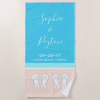 Chic Modern Beach Wedding Honeymoon Anniversary