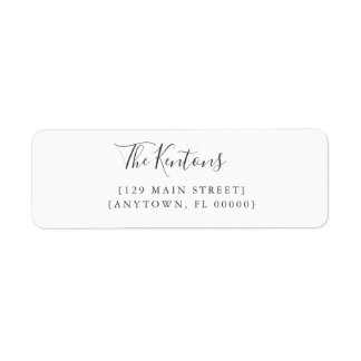 Chic Modern Bracket Return Address Labels