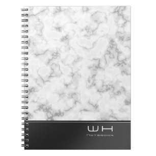 Chic Modern Business Marble Notebook