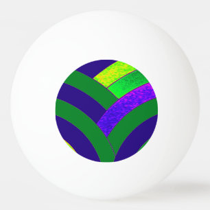 chic modern elegant chevron ping pong ball