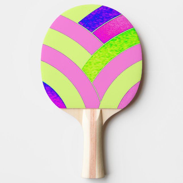 chic modern elegant chevrons ping pong paddle (Front)