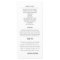 Chic Modern Grey | White Wedding Program Rack Card