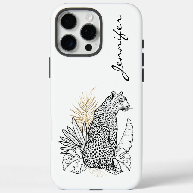 Chic Modern Leopard iPhone  Case-Mate iPhone Case (Back)