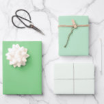 Chic Modern Light Green Simple Solid Shades Wrapping Paper Sheet<br><div class="desc">Trendy three set solid colour wrapping paper sheets in light green spring shades.</div>
