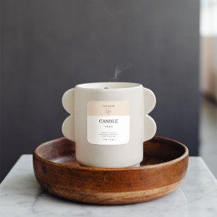 Chic Modern Logo Vanilla Candle Product Label