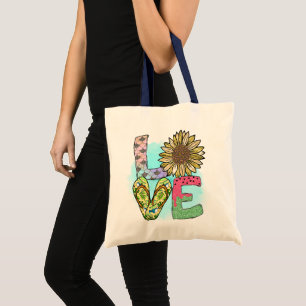 Chic, Modern Love Flip flop Summer Tote Bag