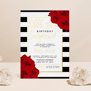 Chic Modern Luxe Shhh... Surprise Birthday Real