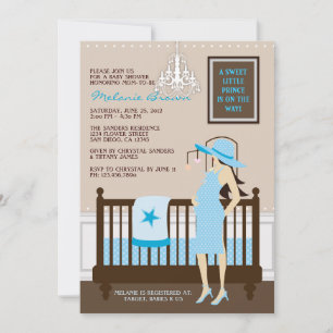 Chic Modern Mum Contemporary Baby Shower Invite
