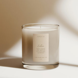 Chic Modern Neutral Cream Colour Candle Product