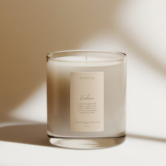 Chic Modern Neutral Cream Colour Candle Product