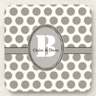 Chic Modern Personalised Coaster Sets Template
