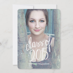 Chic Modern Photo Class of 2015 Graduation Invite