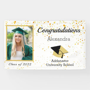 Chic Modern Photo graduation class of 2022 Banner