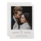 Chic Modern Photo Wedding Save the Date Template