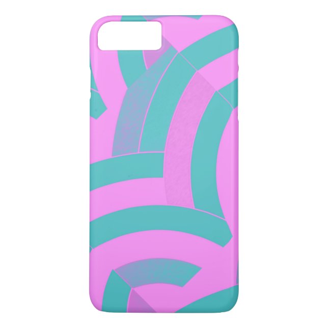 chic modern pink/green chevrons Case-Mate iPhone case (Back)