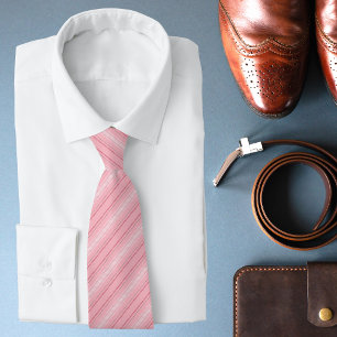 Chic Modern Pink Stripe Pattern Tie