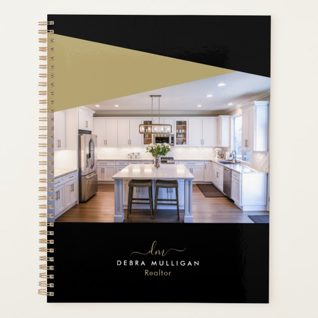 Chic Modern Realtor Spiral Agenda Planner (Front)