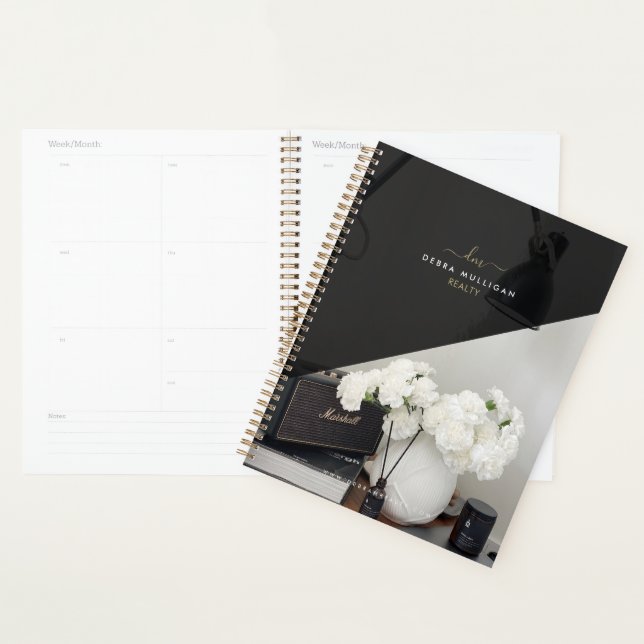 Chic Modern Realtor Spiral Agenda Planner  (Display)