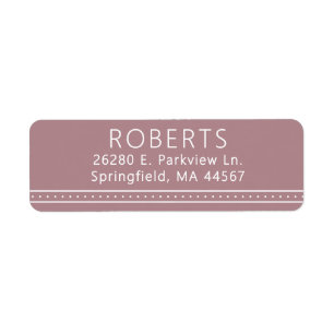 Chic Modern Return Address Labels