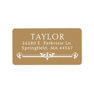 Chic Modern Return Address Labels