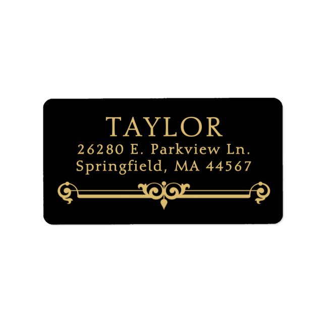 Chic Modern Return Address Labels (Front)