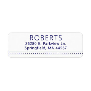 Chic Modern Return Address Labels