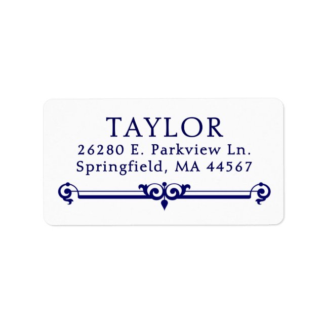 Chic Modern Return Address Labels (Front)